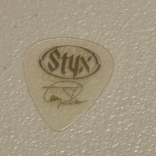 STYX TOMMY SHAW SIGNATURE GUITAR PICK 2000 BRAVE NEW WORLD TOUR CONCERT STAGE