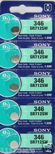 5 Sony 346 Watch and Calculator Batteries