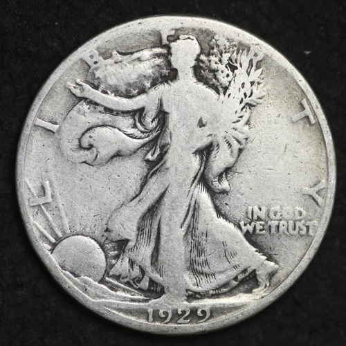 ** 1929-S Walking Liberty Silver Half Dollar FREE SHIPPING!