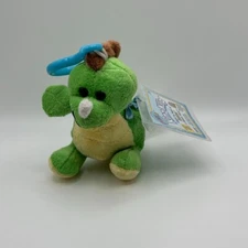 🦖 Webkinz Kinz Klip Key Lime Dino WE744 - Clip-On Plush with Unused Code🍈