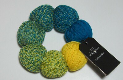 7 Ball Gradient Set of Schoppel ZAUBERPERLEN Yarn Color #2419 BURANO