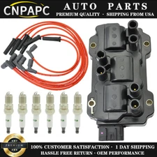 UF434 Ignition Coil & Spark Plug & Wire For Chevrolet Pontiac 3.4L 3.5L 3.9L V6