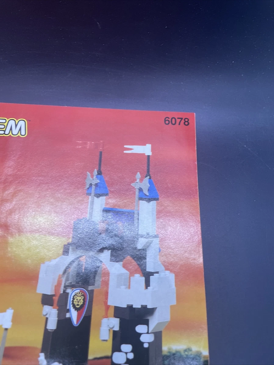VTG Lego 6078 Castle Royal Knights Drawbridge Original Manual