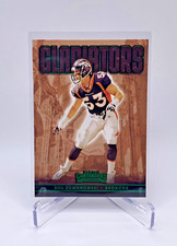 2022 Panini Contenders Bill Romanowski GLD-BRO Emerald Gladiators Insert Broncos