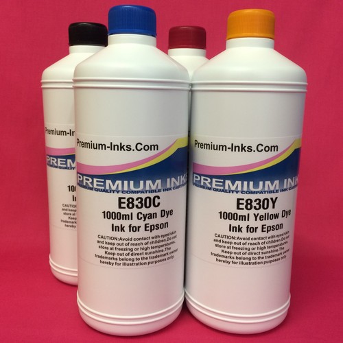4 X Litre Bottles Printer Ink EPSON ECOTANK ET 2550 2600 4500 7750 L130