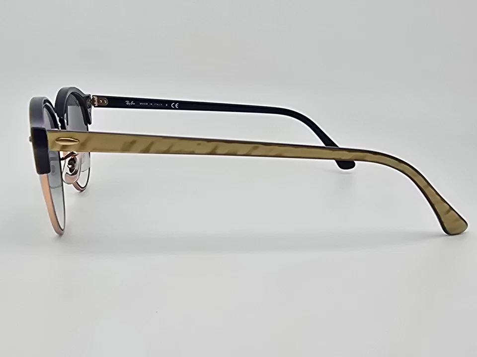 Gafas de sol Ray-Ban RB4246 1306/3F Clubround mármol beige marco azul degradado Len Foto 4 de 4