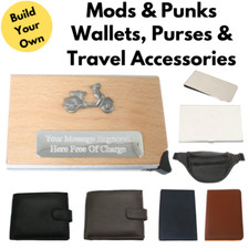 Mods & Punks Wallets Card Holders & Custom Leather Travel Goods