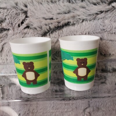 VTG Tupperware Tuppertoy Pair Of 2 MINI Play Food Eco Cup Tumblers Doll Cups