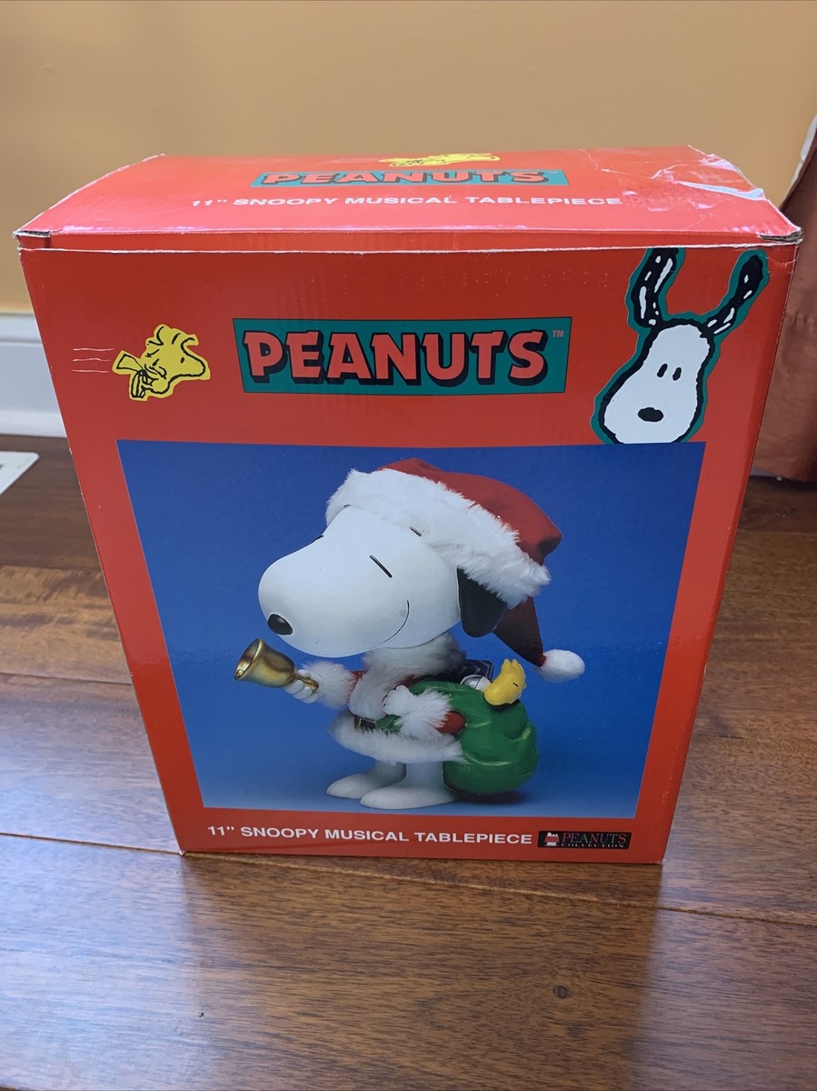 PEANUTS SNOOPY　11点セット Vintage Peanuts 11” Snoopy Musical Tablepiece With Original Box | eBay