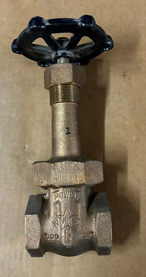 Powell Whitestar 1-1/2'' Brass Gate Valve 200 WSP Threaded USA made