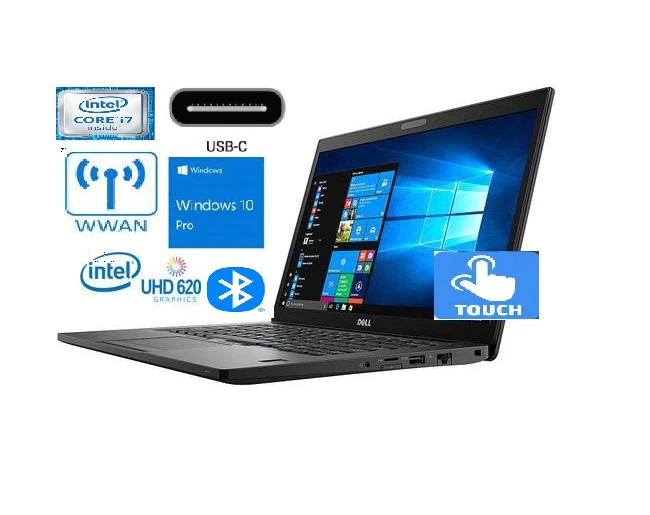 Dell Latitude 7390 i7-8650U 8GB 16GB 32GB RAM 256G 512GB 1TB Win 10 Win 11  Touch