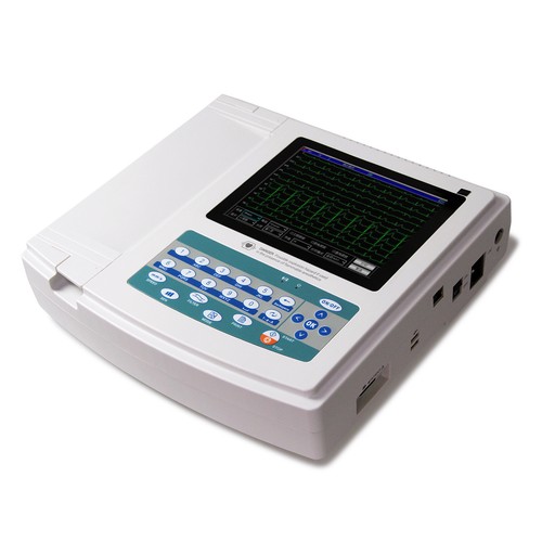 CONTEC Touch Screen 12-Lead 12-Channel Electrocardiograph ECG/EKG Machine FDA - Picture 4 of 9