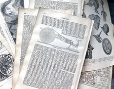 80 alte Buchseiten – Vintage Papier Meyers Lexikon 1890