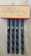 Set of 8 SKF England Machining Drill Bits Letter "T" HSS