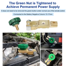 Car Battery Disconnect Cut Off Isolator Master Switch Wireless Remote Control