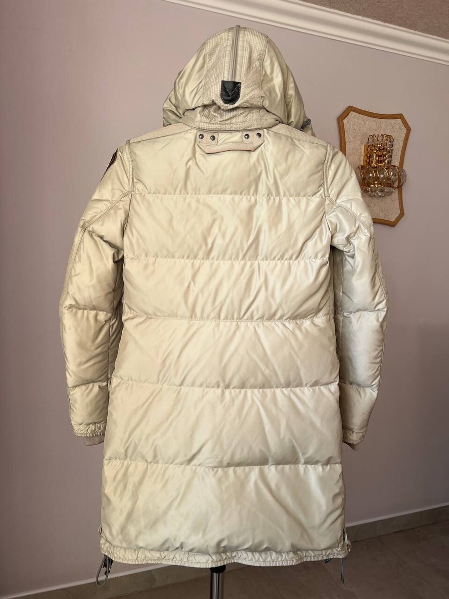 PARAJUMPERS MASTERPIECE SERIES HOODED DOWN PARKA JACKET BEIGE ZIP