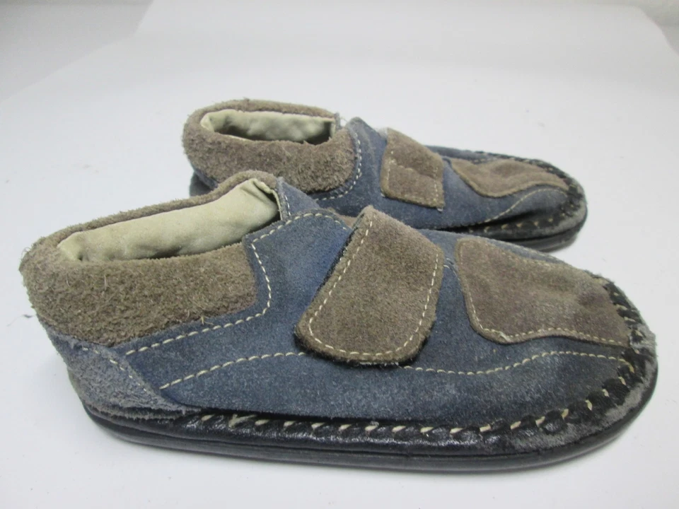 See Kai Run Bebé Talla 6 Zapatos Planos Azul Marino/Gris Gancho y Lazo Informal Calzado Cómodo Foto 4 de 4