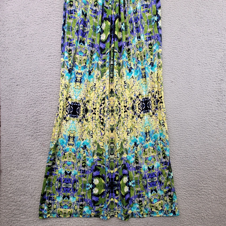 Vestido para mujer Cynthia Rowley 6 amarillo verde maxi boho floral Foto 4 de 4
