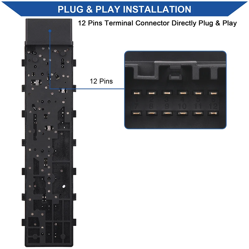 Driver Seat Switch Control for 2006-2019 Ford F15-F550 Lincoln Mercury OE SW7260 Foto 3 de 4