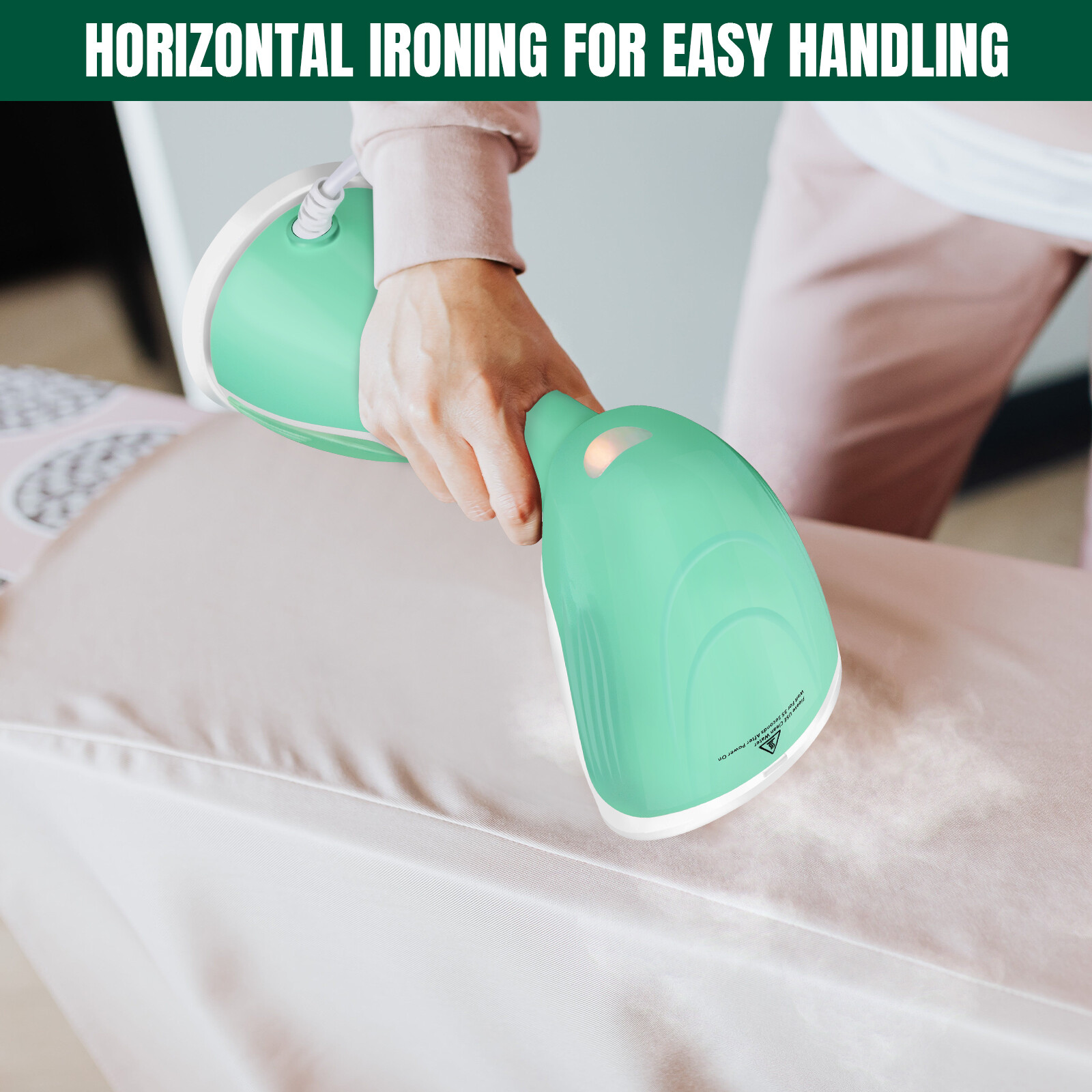 1500W Garment Handheld Steamer Fabric Curtain Clothes Iron Heat Travel