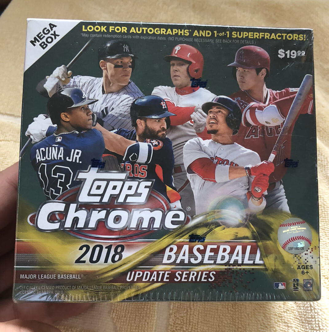 2018 Topps Chrome Baseball MEGA BOX  メガ 2018 Topps Chrome Sealed Mega Box | eBay
