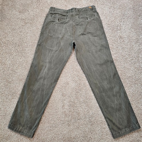 Tommy Bahama Chino Pants Men's 33x32 Trouser Olive Green Pima Cotton Vtg Washed - Picture 14 of 16