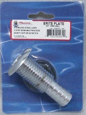 T-H Marine Brite Plate 3/4" Thru Hull TH-750CP-DP