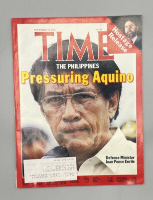 Time Magazine Magazin Europe November 10 1986 Minister Juan Ponce Enrile