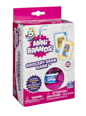 5 Surprise Mini Brands Grocery Grab CARD GAME Great Gift Cool Whip New