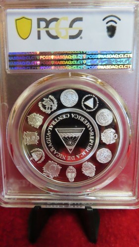 1997 Nicaragua Las Inditas o Mestizaje 5 Cordobas PCGS PR69 Ibero-American Seri - Picture 7 of 9