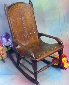 antique childs rocker
