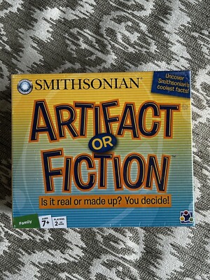 Smithsonian Artifact or Fiction Game Fact True or False Card Token 2+ Player NEW