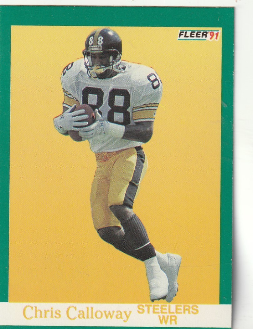 FREE SHIPPING-MINT-1991 Fleer Chris Calloway #157  STEELERS