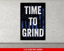 Large Motivational Quote Wall Art for Home Gym - Weightlifting USA Flag