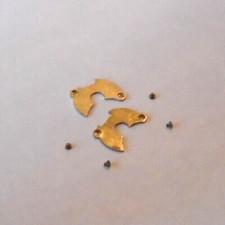 2 ELGIN 16 SIZE, 1315-926 MINUTE WHEEL CLAMP 4 SCREWS --- BB-253