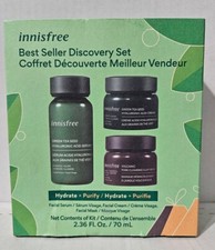 innisfree Best Seller Discovery Set Hydrate Purify Facial Serum, Cream Mask