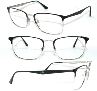 RAY BAN BRILLE SCHWARZ SILBER 6421 2997 TITAN FLEX CLUBMASTER 6396 FASSUNG 6346