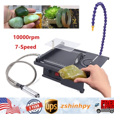 PortableTable Saw,Gem Jewelry Rock Polishing Tool,Jade Cutting Carving Machine