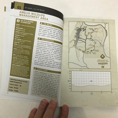BOOK 60 Hikes Within 60 Miles Richmond Central Va Nathan Lott Trail Maps 2005 - Picture 12 of 13
