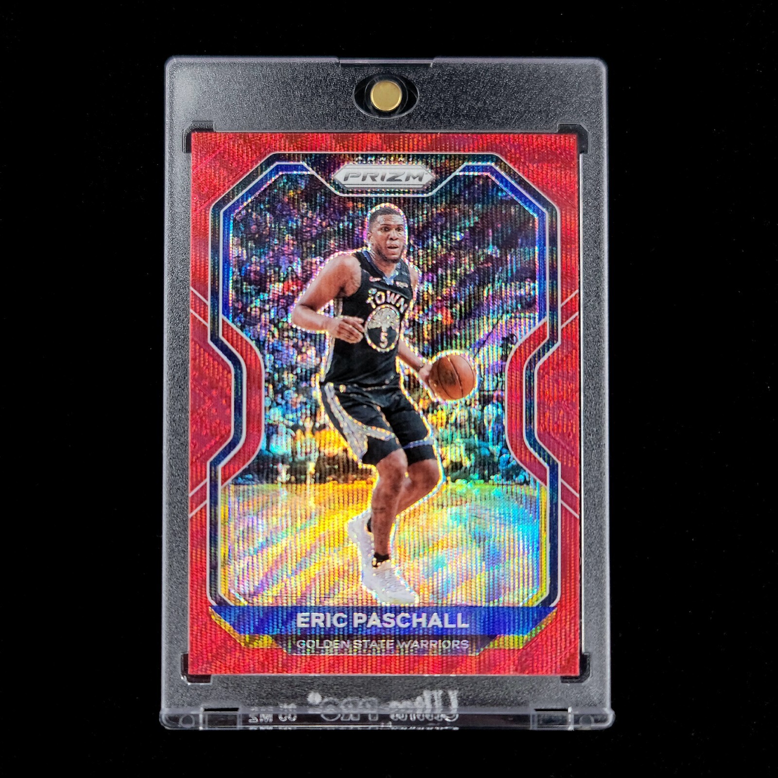 Eric Paschall ✅️🎯📈- 2020-21 NBA Panini Prizm Red Wave Holo Prizm Warriors #71