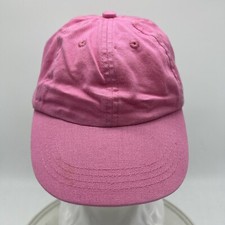 Pink Basic Hat Child Youth Hat Baseball Hat Plain No logos Strap Back