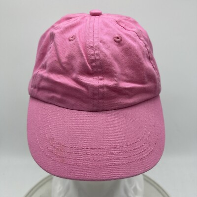 Pink Basic Hat Child Youth  Hat Baseball Hat Plain No logos Strap Back
