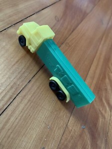 Vintage Pez Dispenser Yellow & Green Semi Truck Slovenia HTF
