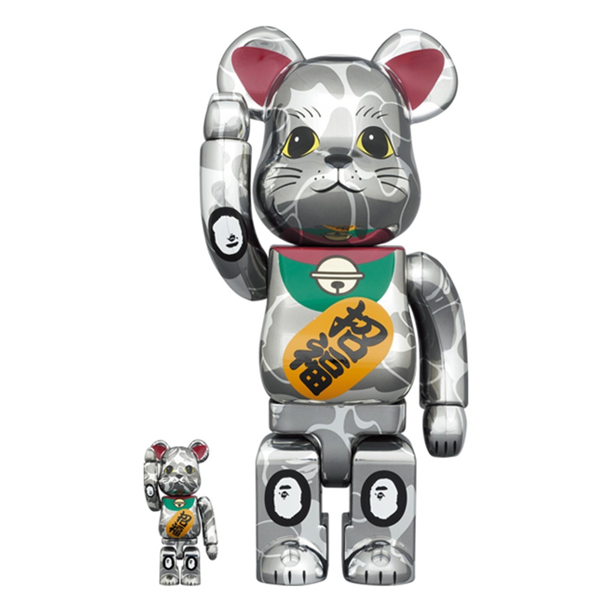 BE@RBRICK BAPE Maneki-neko Daruma Lion Dance 100% 400％ 6PCS