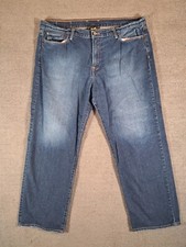 Vintage Lucky Brand Jeans 40x29 Straight Leg Medium Wash Denim Blue Baggy y2k