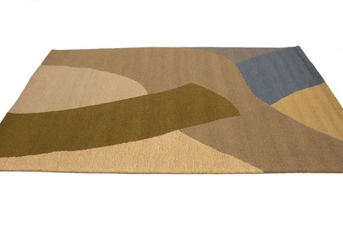 Multicolored Abstract Contemporary 5X8 Hand-Tufted Modern Rug Kids Room Carpet - Picture 4 of 11