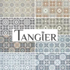 Moroccan Vinyl Flooring Roll Tile Effect Black & White Foam Sheet Kitchen Lino