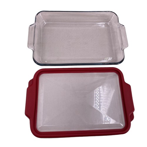 Anchor Hocking 3 pc Truefit Bake n Take 3 Qt Casserole w/Red Lid & Tote Bag NEW - Picture 5 of 15
