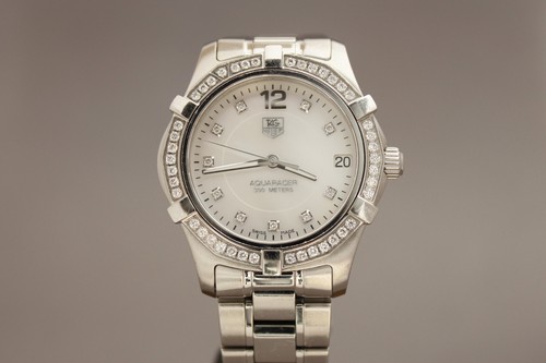 Tag Heuer Aquaracer Diamond Bezel &Dial 32mm WAF1313 Box Papers 6-Month Warranty - Picture 11 of 24