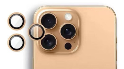 Camera Glass Lens iPhone 16 Pro/ 16 Pro Max Kamera Schutz Linse Titan Wüstensand